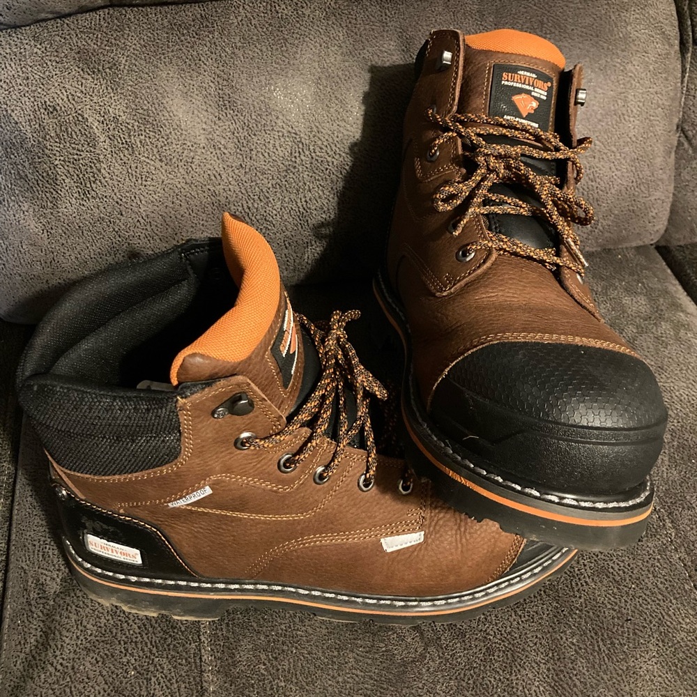 Mens size 13 steel toe boots